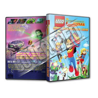 Lego DC Süper Kahraman Kızlar Süper Kahramanlar Lisesi 2018 Türkçe Dvd Cover Tasarımı